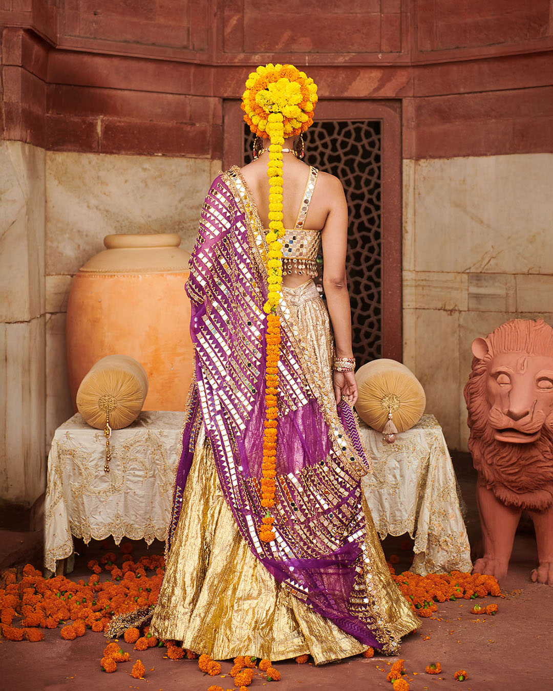 Chandi Sona Halftone Lehenga