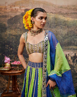 Hari Neel Lehenga
