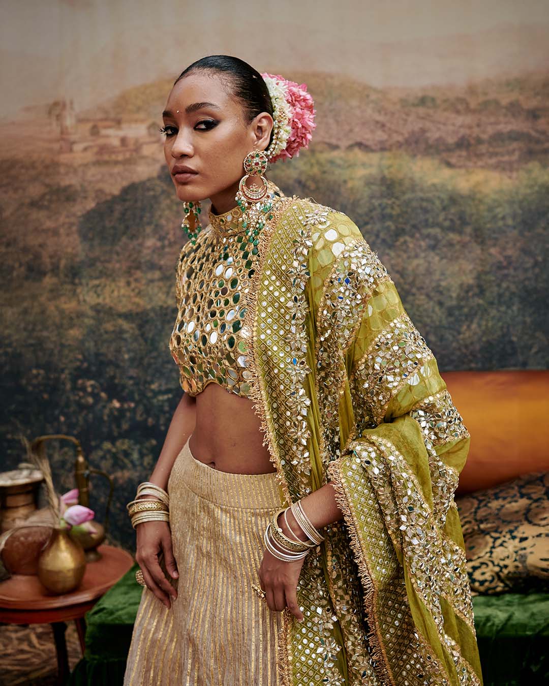 Sheesh Saanjh Lehenga