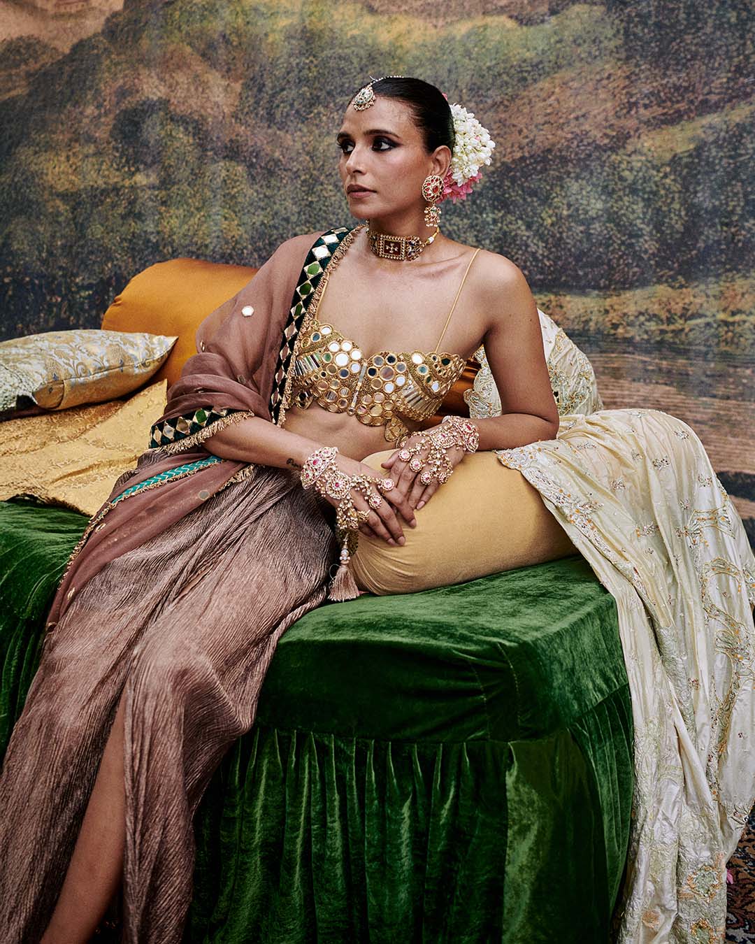 Sheesh Titli Skirt Set