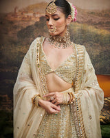 Shvet Afsana Lehenga  with Single Dupatta