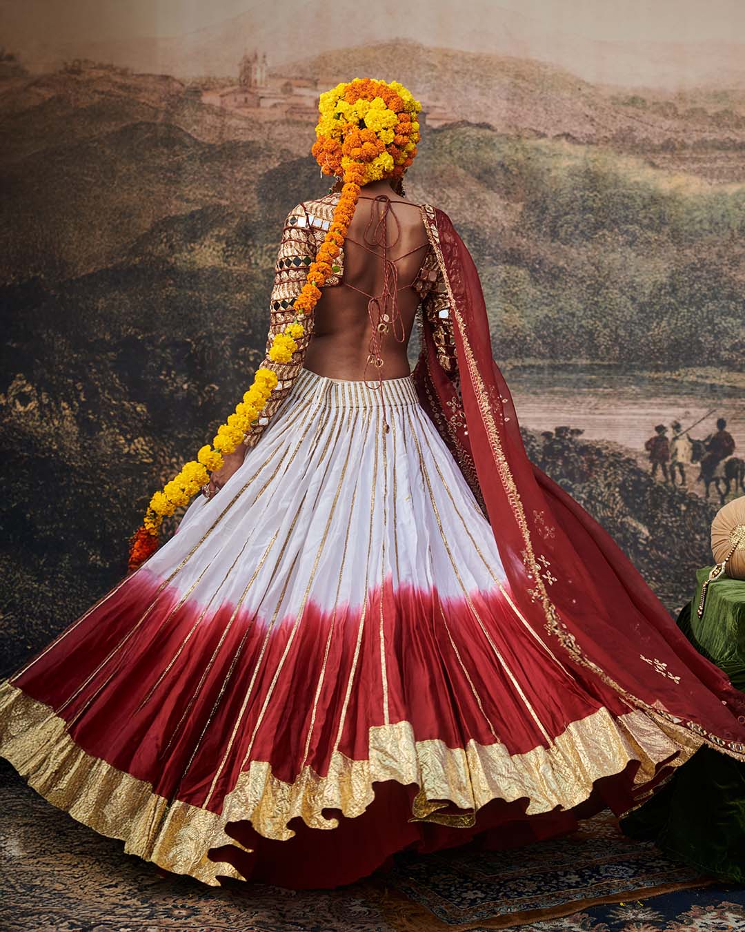 Surkh Lehenga