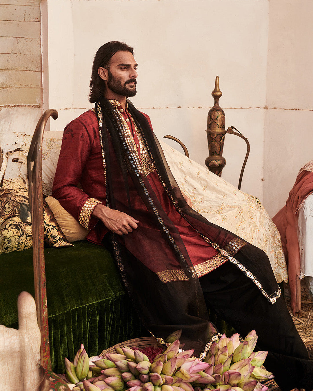 Naqsh Kurta Set and Stole