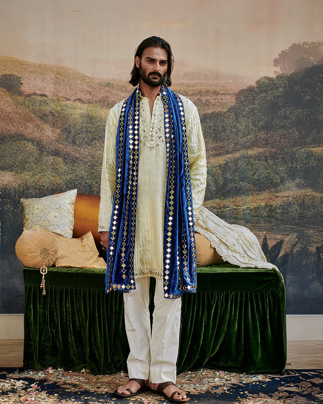 Seher Kurta Set and Stole