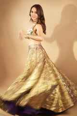 Kusha Kapila in Sheesh Bengani Lehenga Set