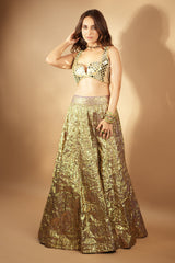 Kusha Kapila in Sheesh Bengani Lehenga Set