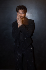 Ankush Bahuguna in Glitterati blazer set