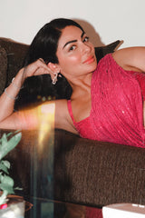 Neeru Bajwa in Magenta Magic Saree