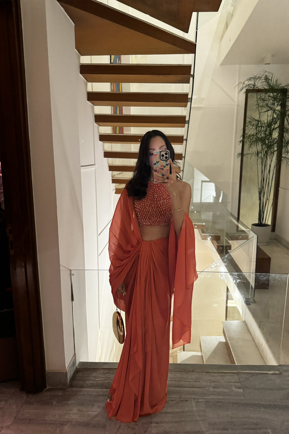 Ayesha Amin Nigam in Naranjas Beaded Set