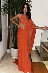 Ayesha Amin Nigam in Naranjas Beaded Set