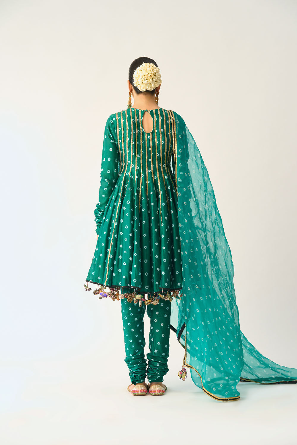 Avani Hara Bandhani Kalidaar Set