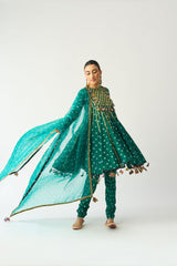 Avani Hara Bandhani Kalidaar Set