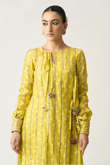 Adini Bandhani Peela Co-ord Set