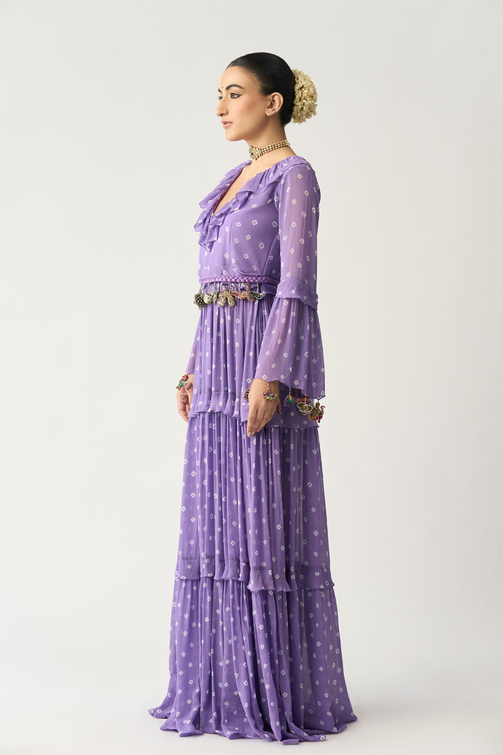 Charu Bandhani Maxi Dress Without Embroidered Belt
