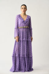 Charu Bandhani Maxi Dress Without Embroidered Belt