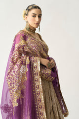 Bengani Dupatta Dhoop Chao Sona Chandi Lehenga Set