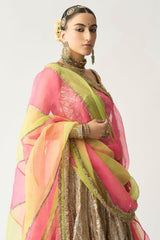 Kashvi Dupatta Dhoop Chao Sona Chandi Lehenga Set