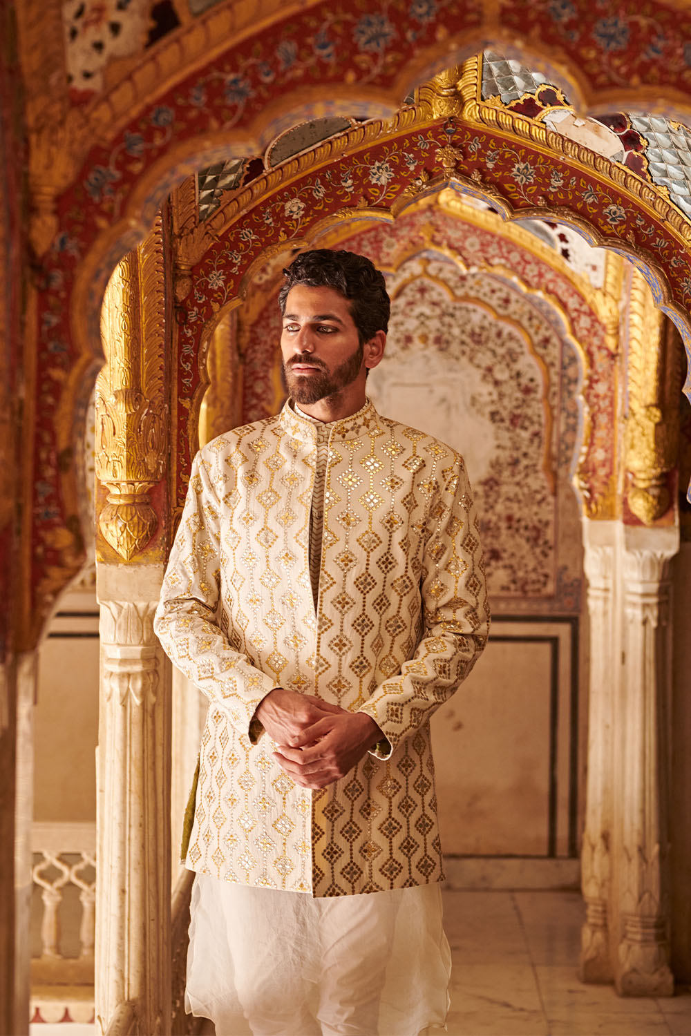 Kausar Kaftan sherwani Set