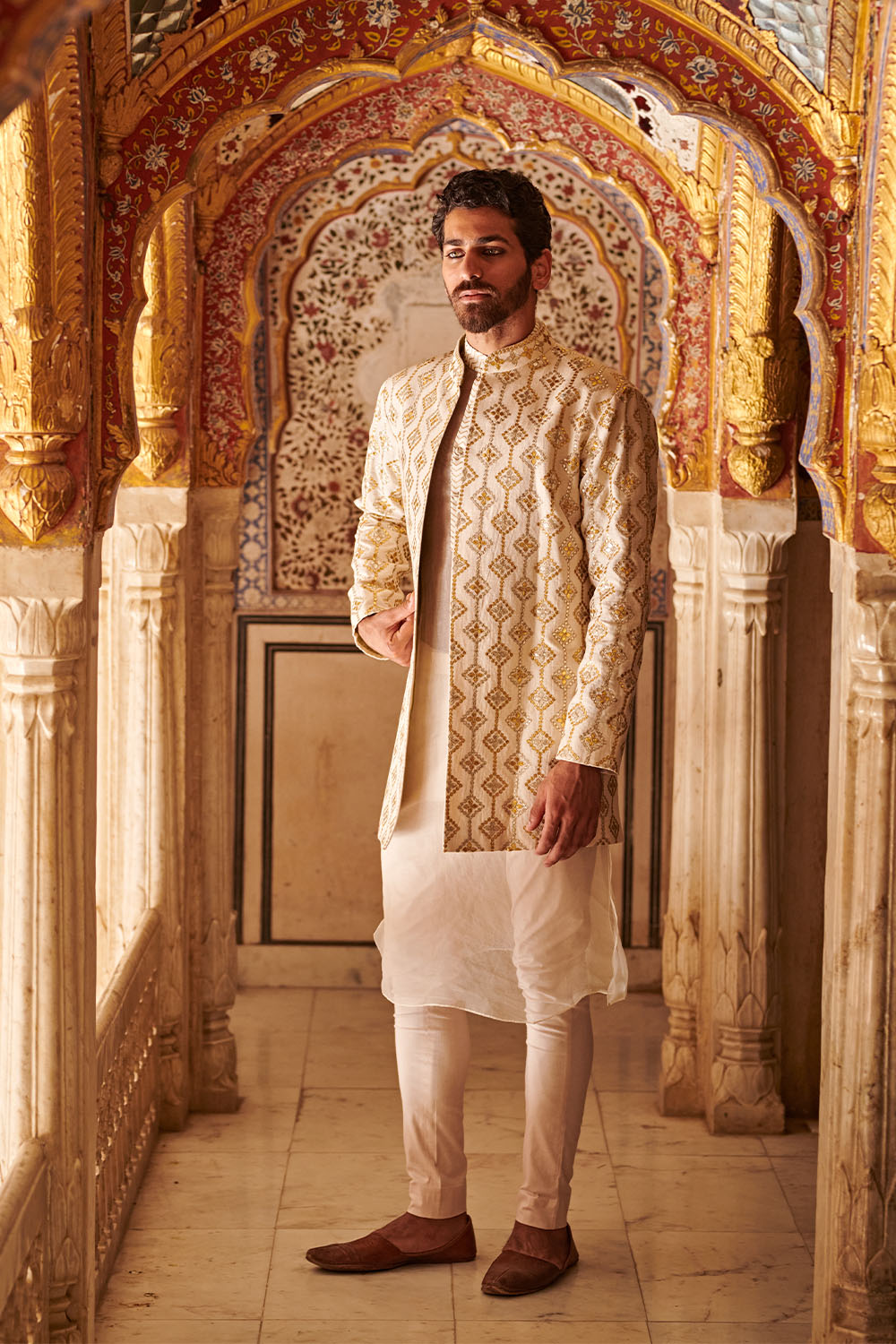 Kausar Kaftan sherwani Set
