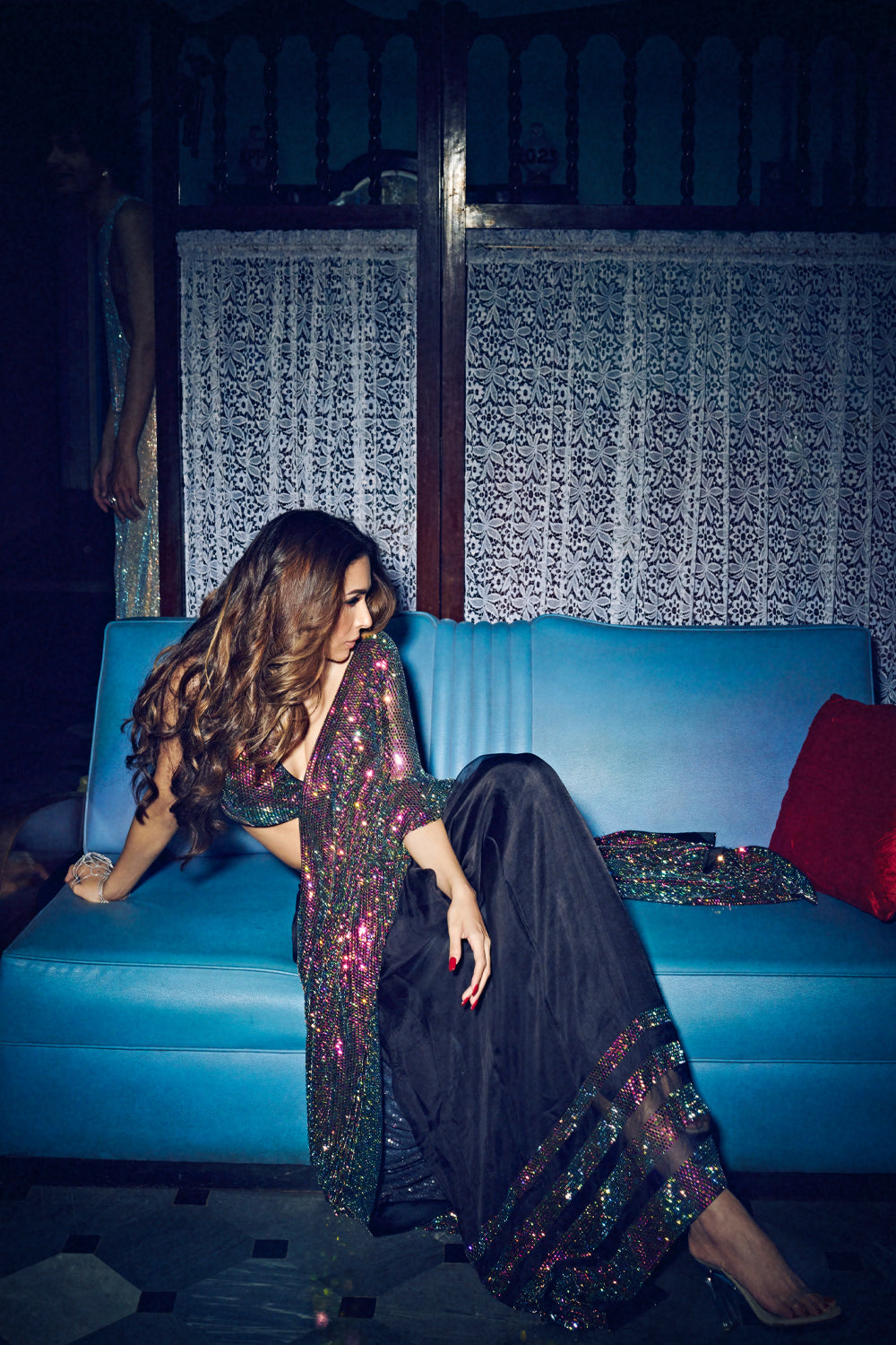 Malaika Arora in Square Crystal Drape