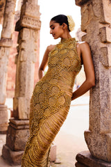 Maya Gold Stone Dress