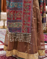 Kanthi Anarkali and Jamawaar Shawl Set