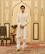 Sheetal Chikankari Sherwani Set