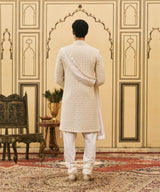 Sheetal Chikankari Sherwani Set