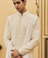Sheetal Chikankari Sherwani Set