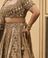 Suvarnarang Tissue Brocade Lehenga Set