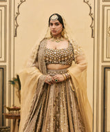 Suvarnarang Tissue Brocade Lehenga Set