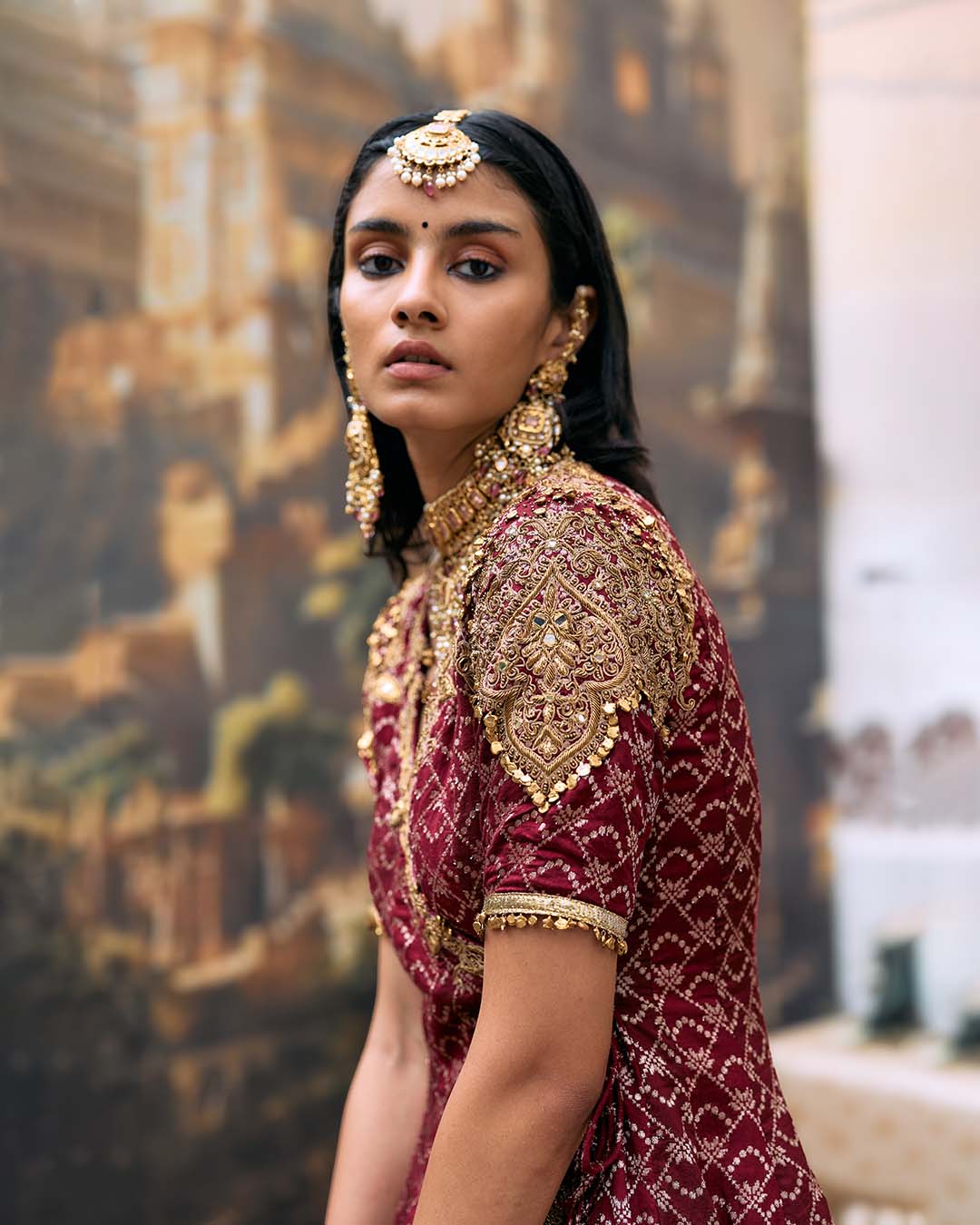 Vedi Peplum Sharara Set