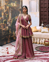 Vedi Peplum Sharara Set