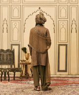 Zaitooni-Bhoora Brocade Angrakha Set