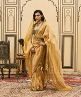 Haridra Jadaau Saree Set
