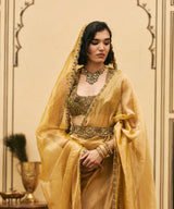 Haridra Jadaau Saree Set