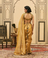 Haridra Jadaau Saree Set