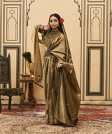 Krishnavarna Jadaau Saree Set