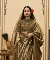 Krishnavarna Jadaau Saree Set