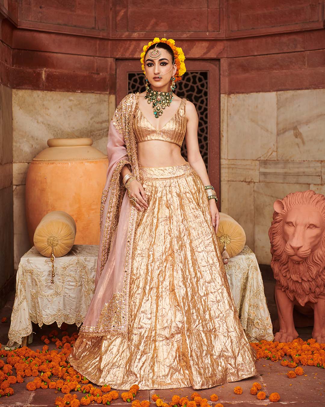 Padmasvar?a Lampi Lehenga
