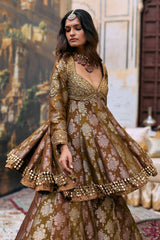 Shriphal Peplum Sharara Set