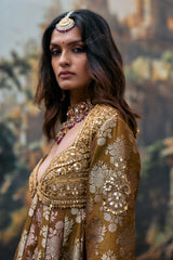 Shriphal Peplum Sharara Set