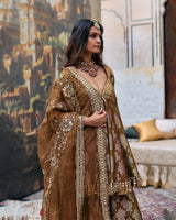 Shriphal Peplum Sharara Set