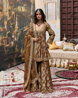 Shriphal Peplum Sharara Set