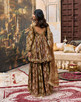 Shriphal Peplum Sharara Set
