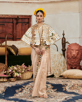 Mradul Aayna Cape Saree