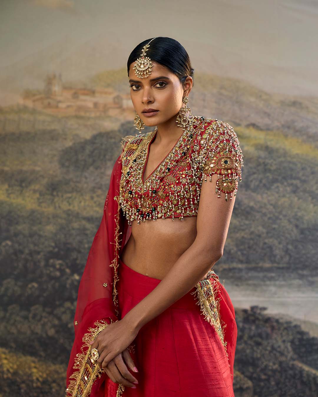 Lalima Jadau Lehenga Set