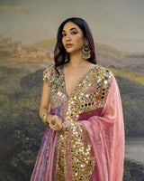 Gulrangi Mirror Anarkali Set