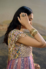 Gulrangi Mirror Anarkali Set