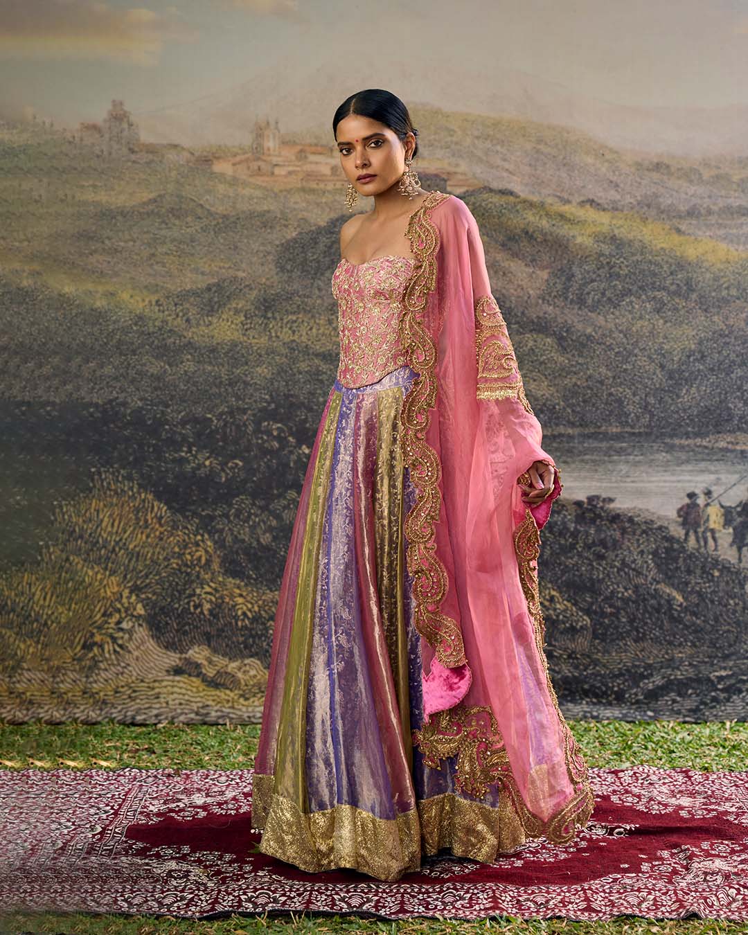 Rangoli Zari Lehenga Set
